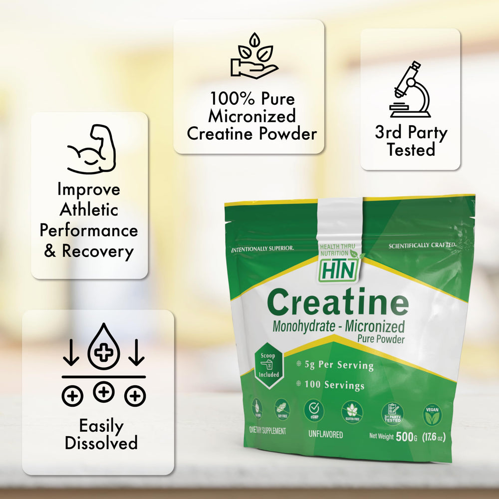 5g scoop included with creatine monohydrate powder