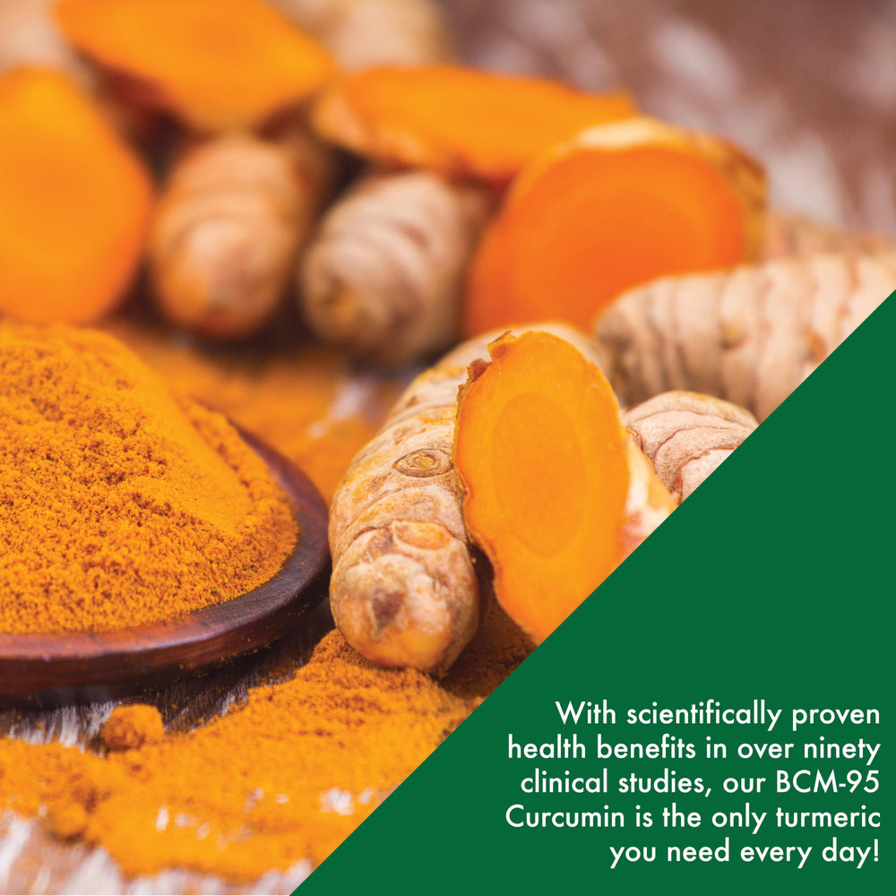 Lifestyle image showing healthy well-being with turmeric supplement