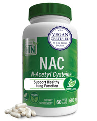 Health Thru Nutrition NAC 600mg bottle label