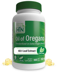 Front view of Health Thru Nutrition Oil of Oregano 360 Mini-Softgels