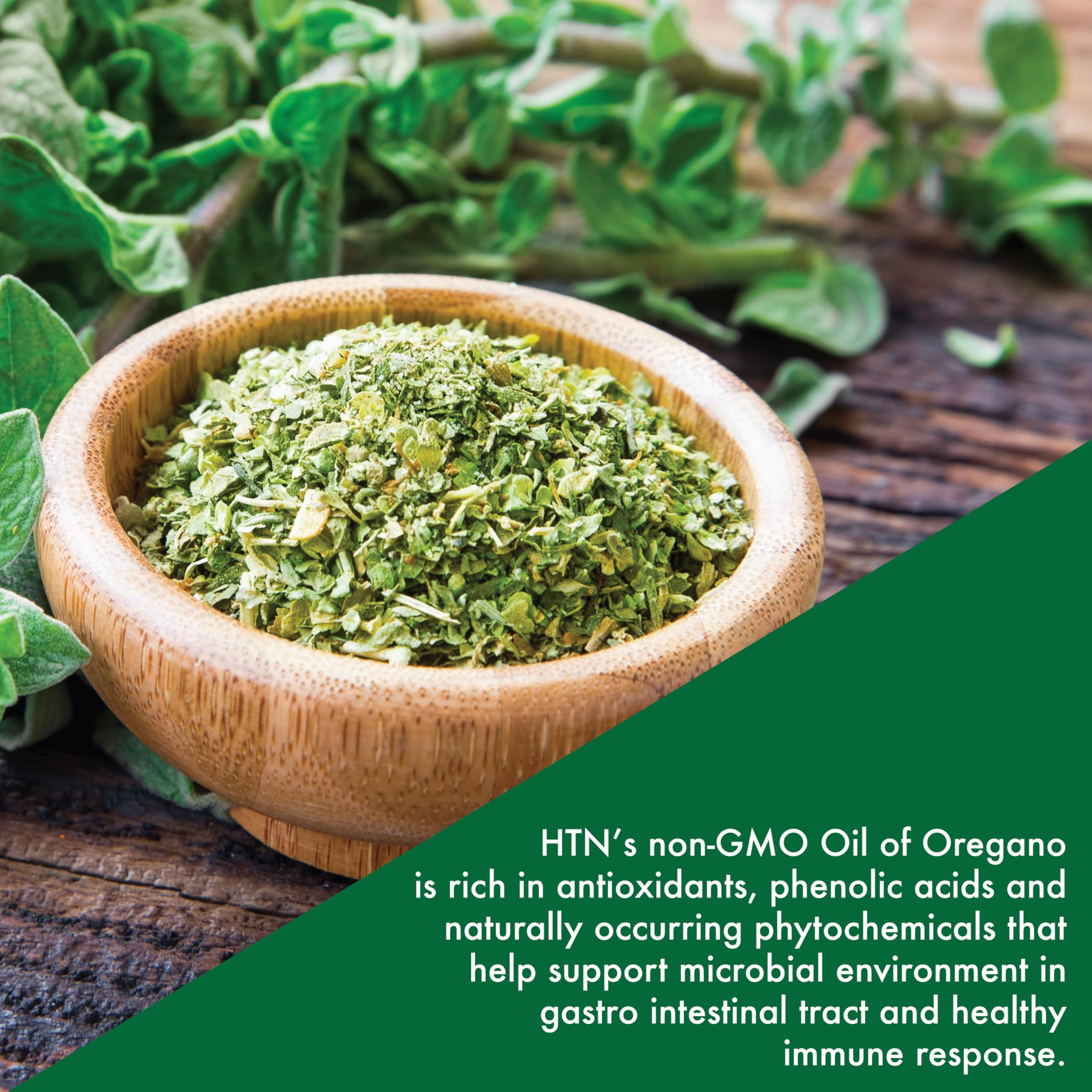 Illustration of carvacrol and thymol in oregano oil