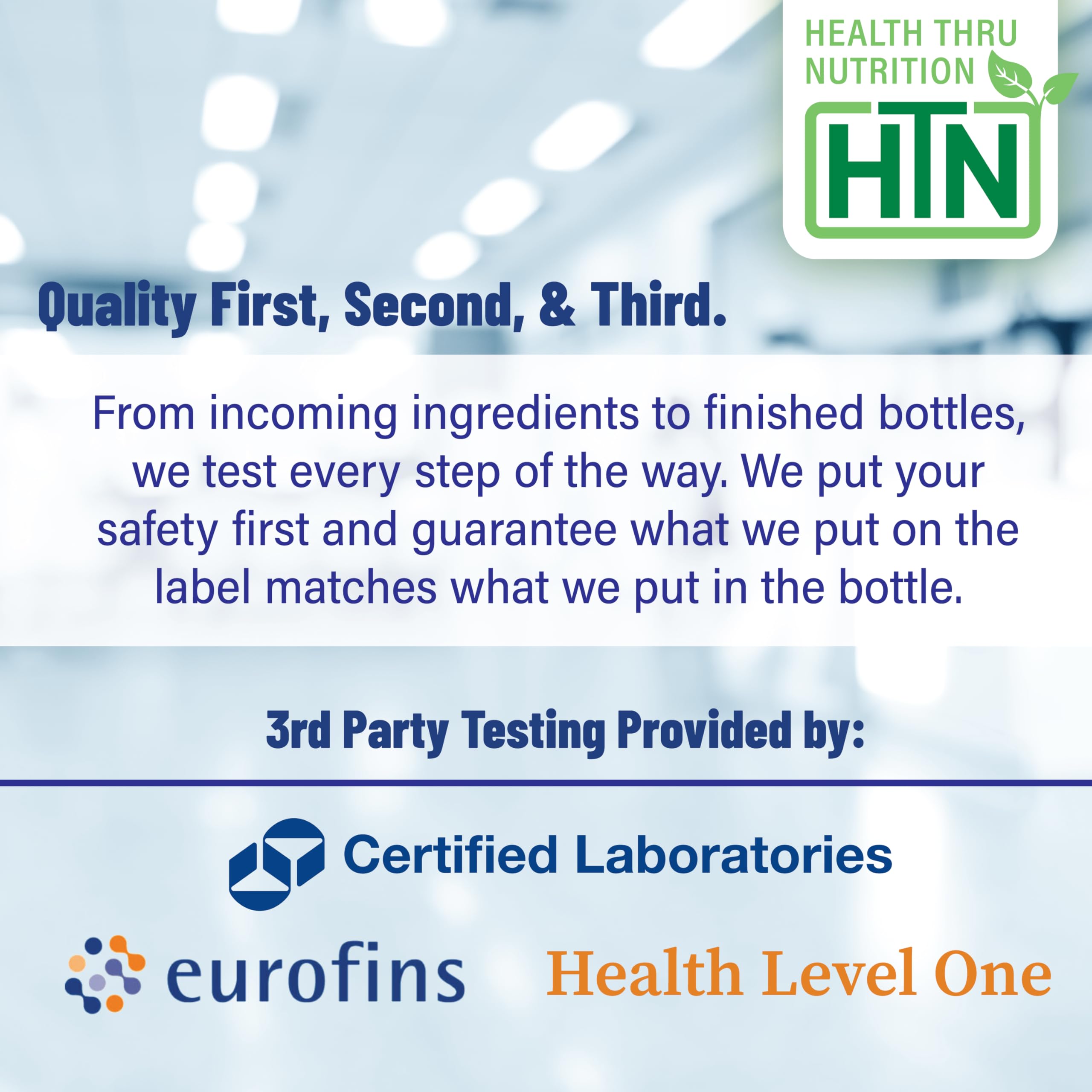 Packaging and safety commitment seal for Health Thru Nutrition oregano oil