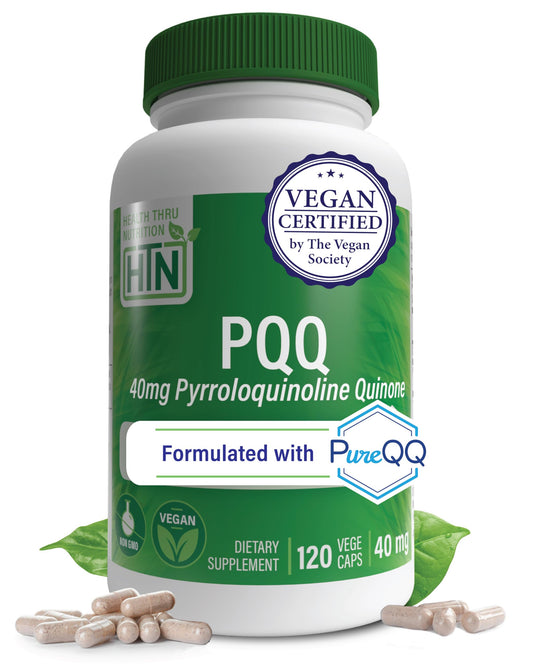 Hero image of Health Thru Nutrition PureQQ PQQ 40mg bottle