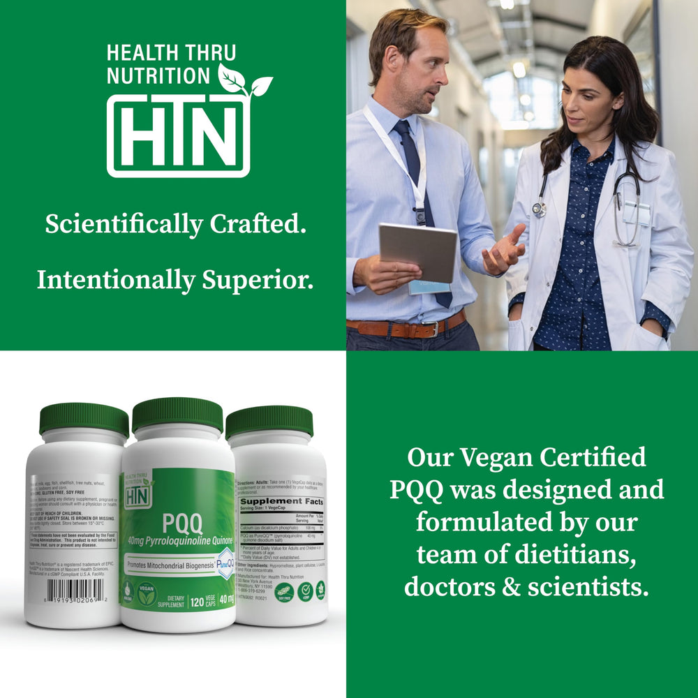 Vegan certified badge for PureQQ PQQ vegan supplement
