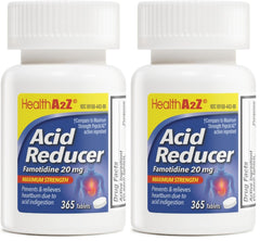 HealthA2Z acid reducer tablets 20mg pack-2 display for easy daily dosing