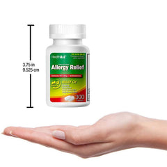 HealthA2Z Allergy Relief hands holding tablet ready for daily use