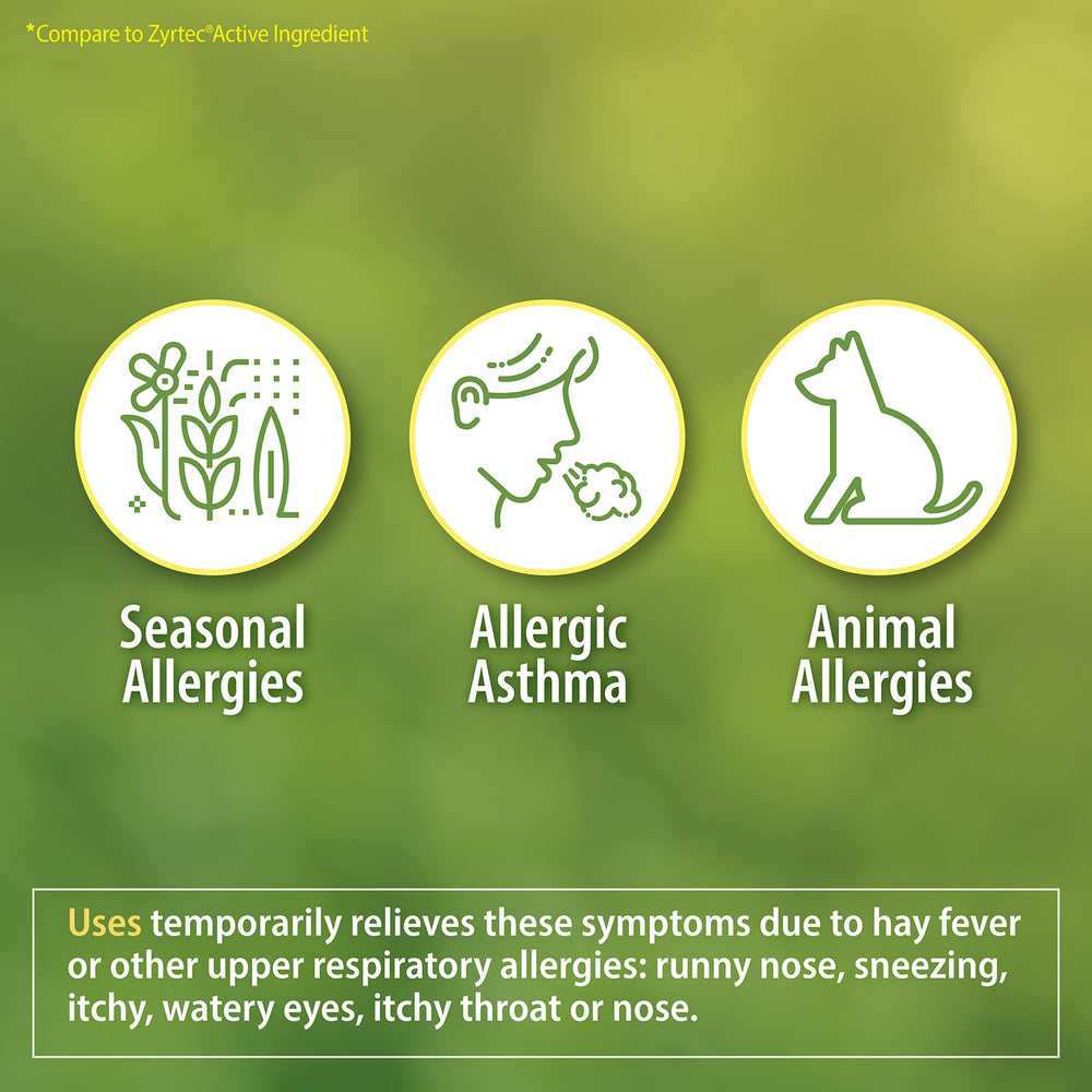 HealthA2Z Allergy Relief packaging on shelf conveying user-friendly directions