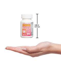 HealthA2Z Bismuth original formulation bottle close-up emphasizing chewable form