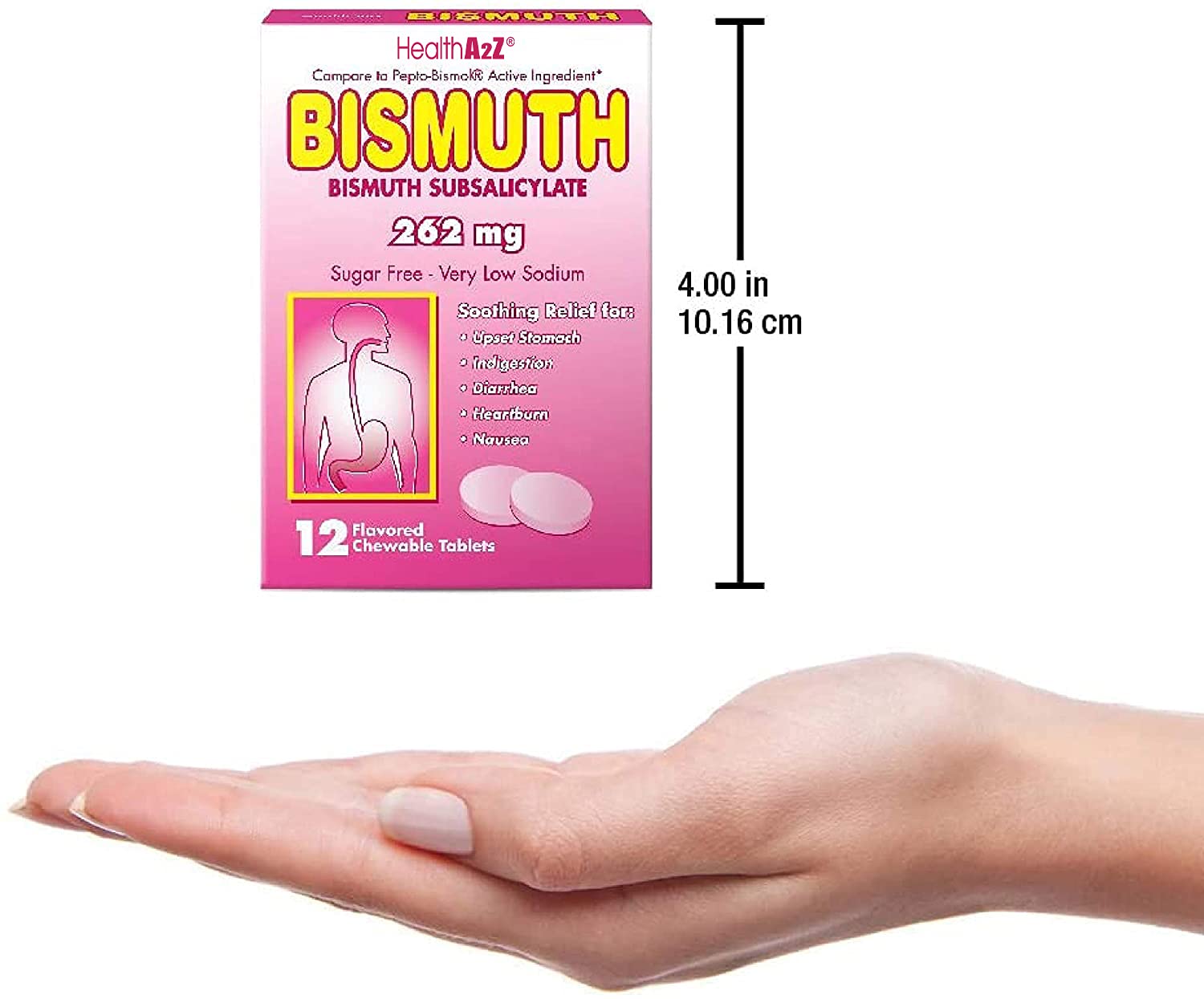 HealthA2Z Bismuth on shelf display ready for use