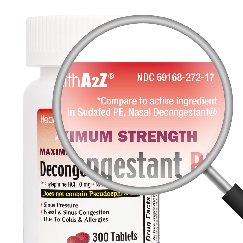 HealthA2Z Decongestant PE pack-two emphasizes value and long-term availability