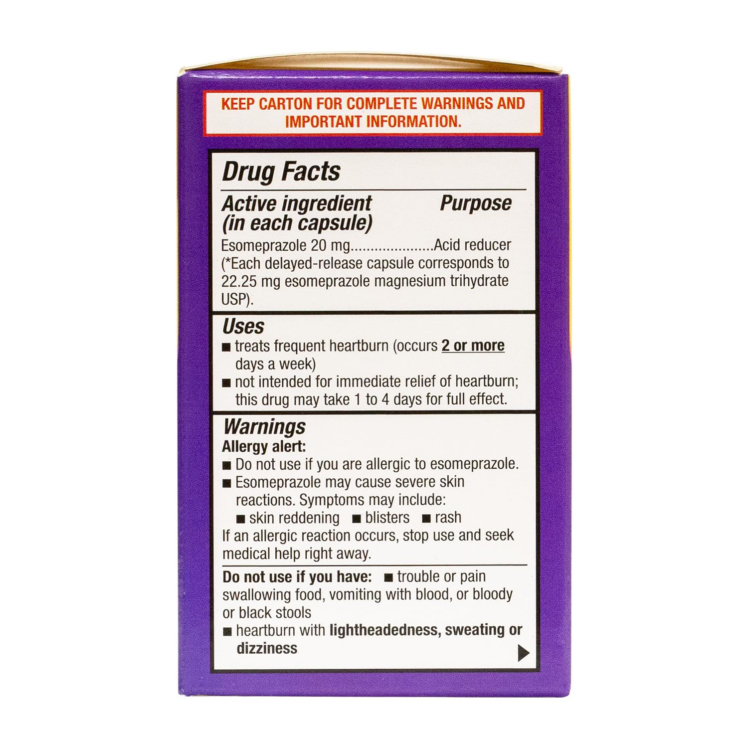 HealthA2Z Esomeprazole affordable OTC option suggests cost-effective heartburn management