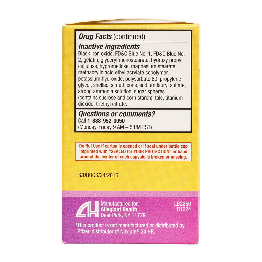 HealthA2Z Esomeprazole safe-use label image reinforces trust and proper storage