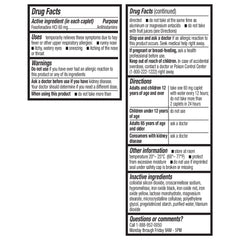 HealthA2Z Fexofenadine 60mg label close-up with 12-hour window