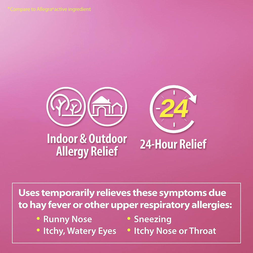 HealthA2Z Fexofenadine 60mg tablets on a clean desk