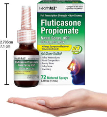 HealthA2Z Fluticasone nasal spray packaging highlighting quality and safety