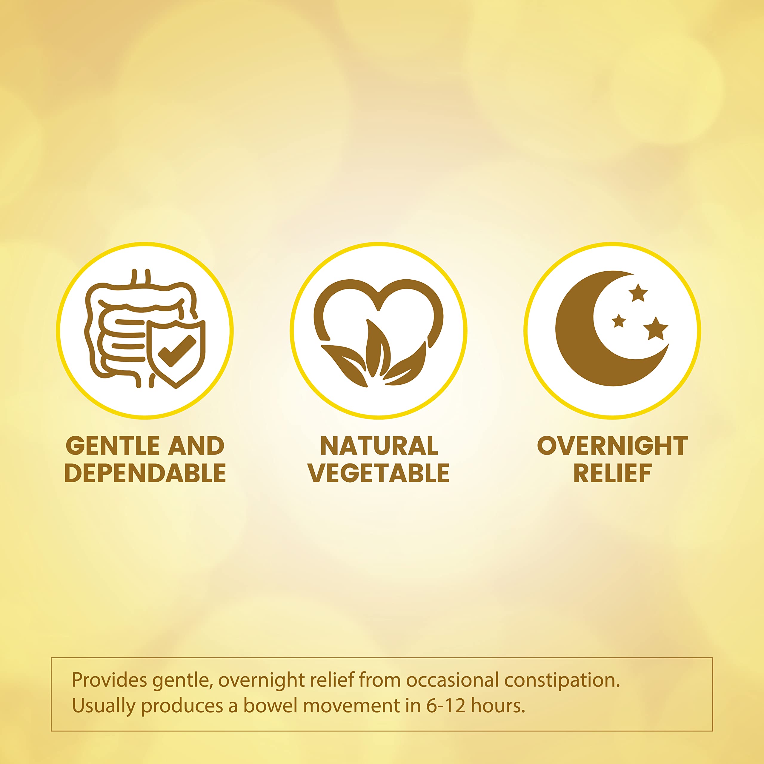 HealthA2Z Senna Laxative in use scene suggesting nighttime relief potential