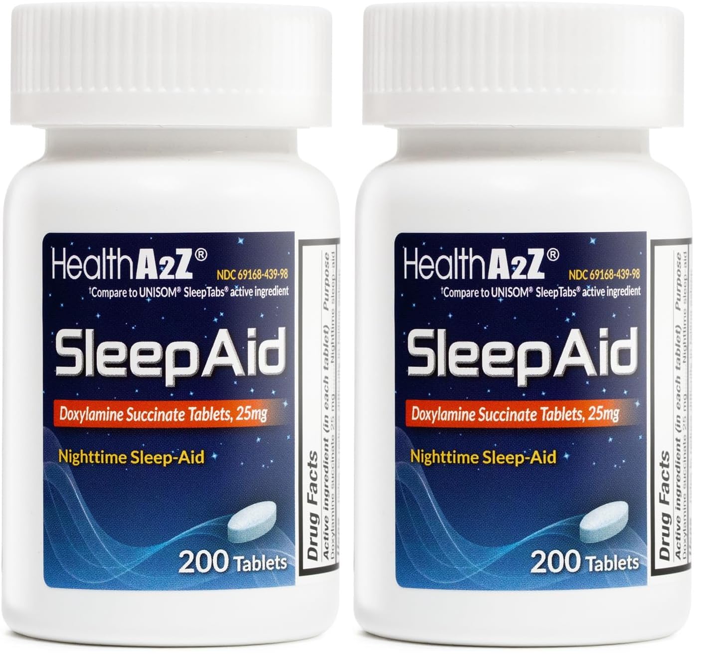 HealthA2Z Sleep Aid bottle front view for a calming nightly routine.