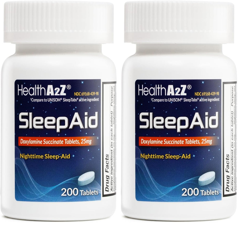 HealthA2Z Sleep Aid bottle front view for a calming nightly routine.