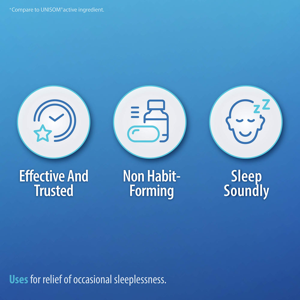 HealthA2Z Sleep Aid label highlights non habit-forming design