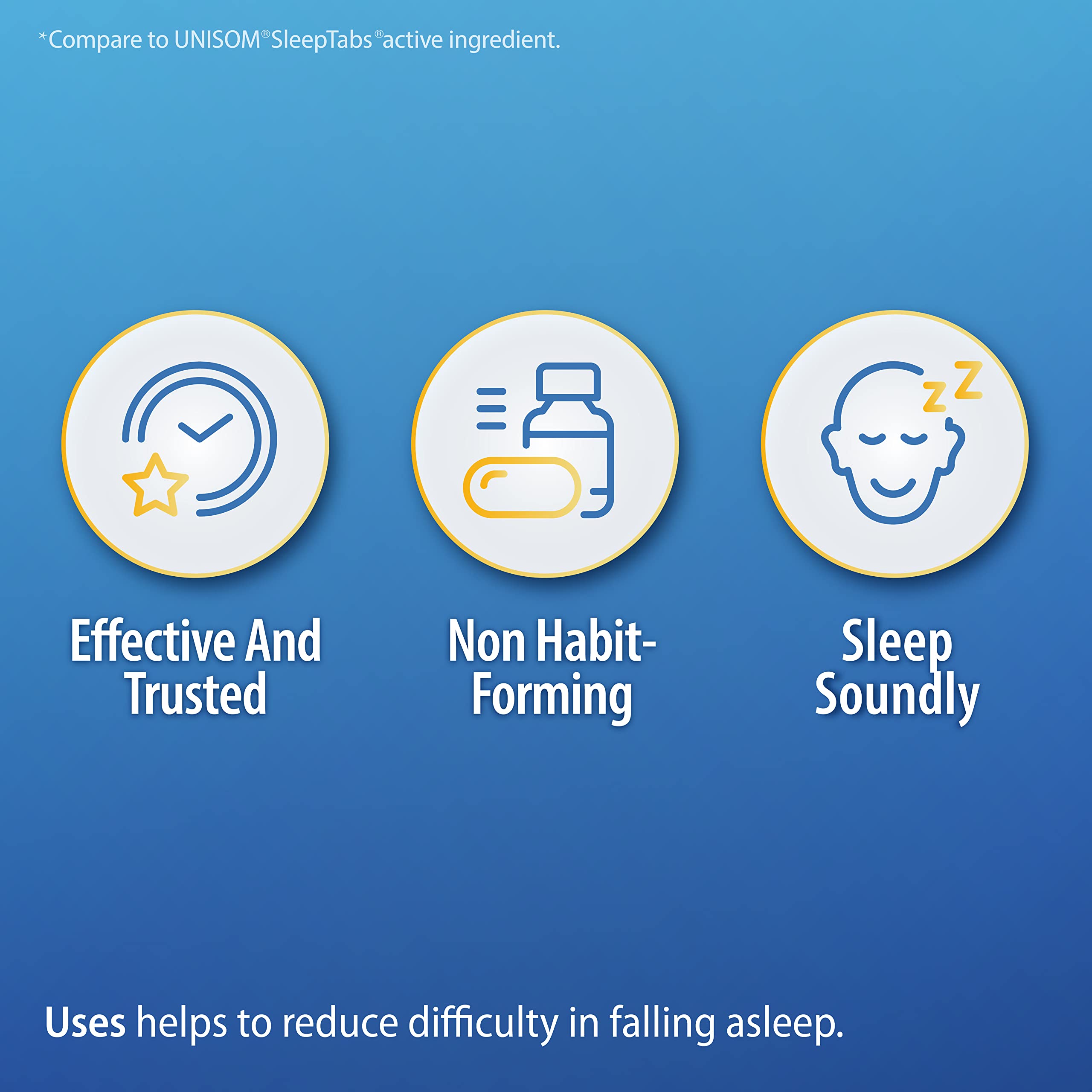 HealthA2Z Sleep Aid on nightstand conveys a discreet OTC sleep option.
