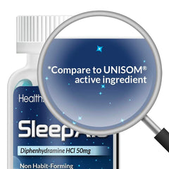 HealthA2Z Sleep Aid 100-count packaging showcasing long-lasting rest options