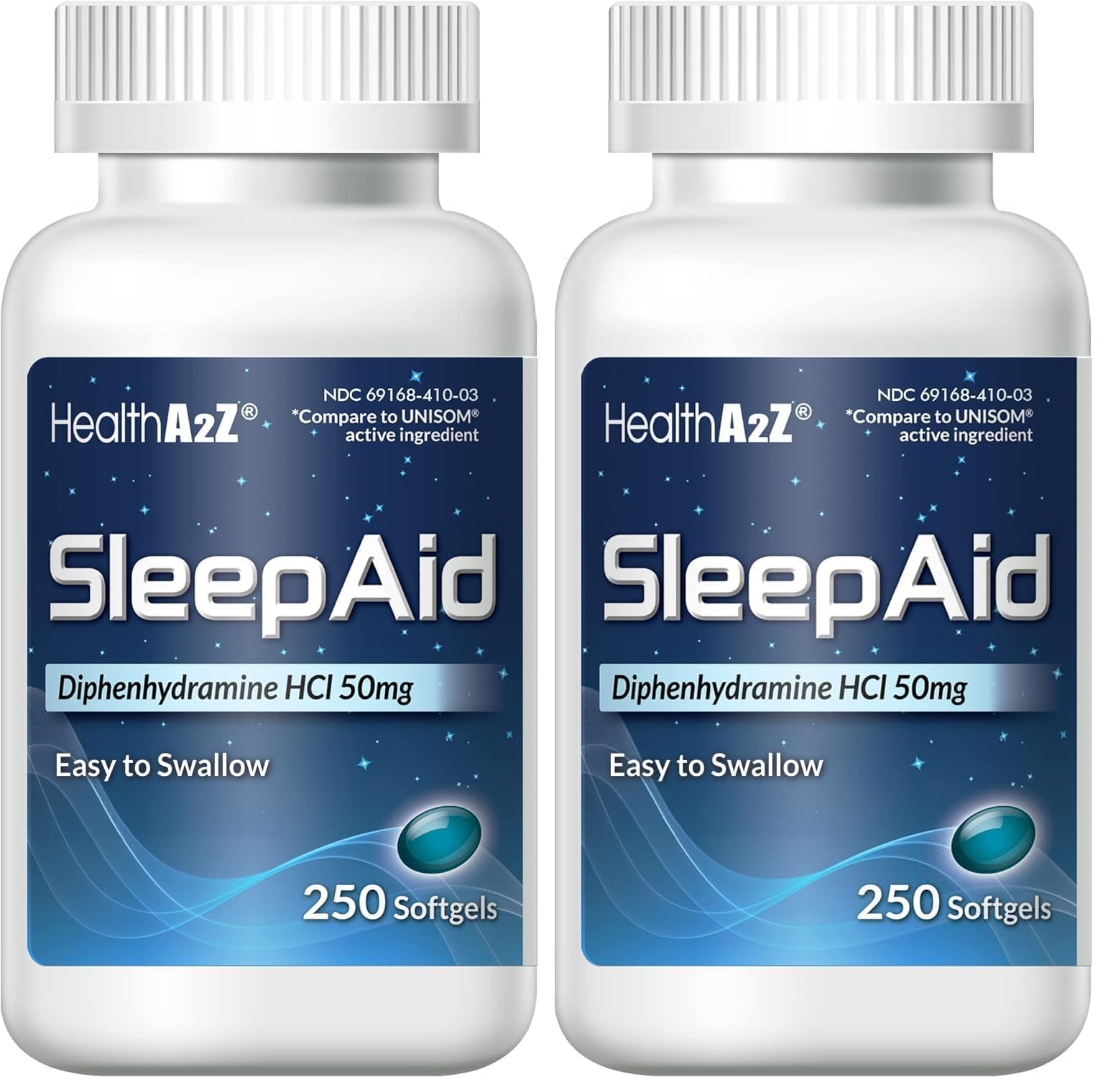 HealthA2Z Sleep Aid softgels bottle for nightly use