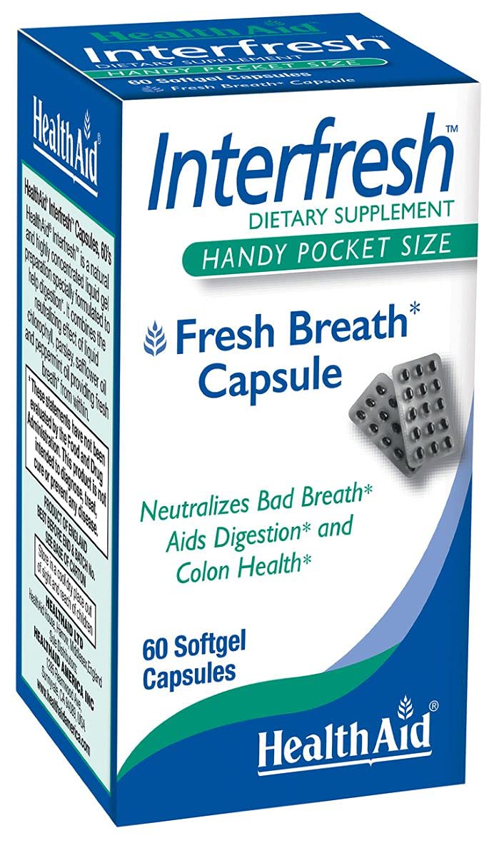HealthAid Interfresh bottle with 60 soft gel capsules
