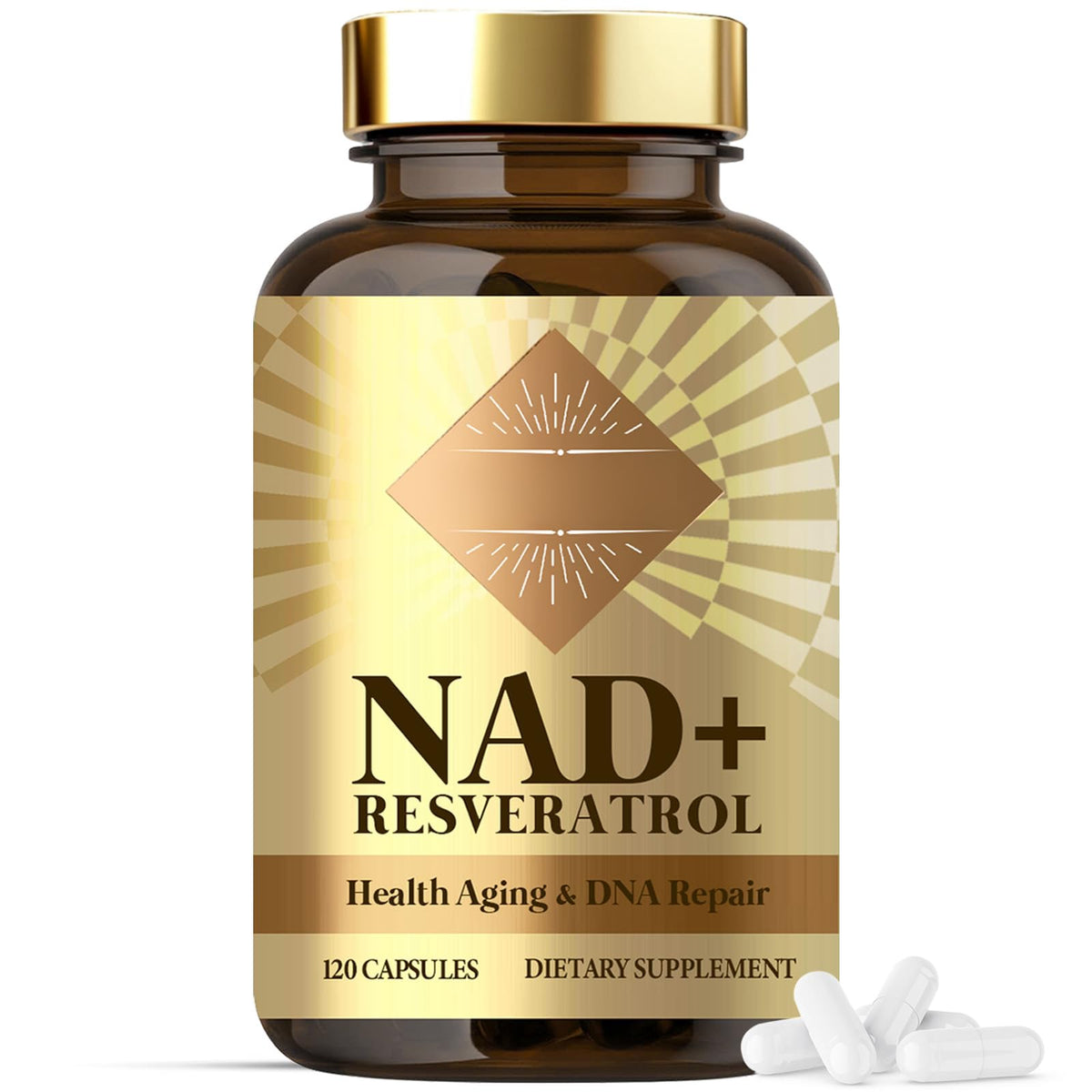 NADH 1500 mg supplement bottle with 120 capsules