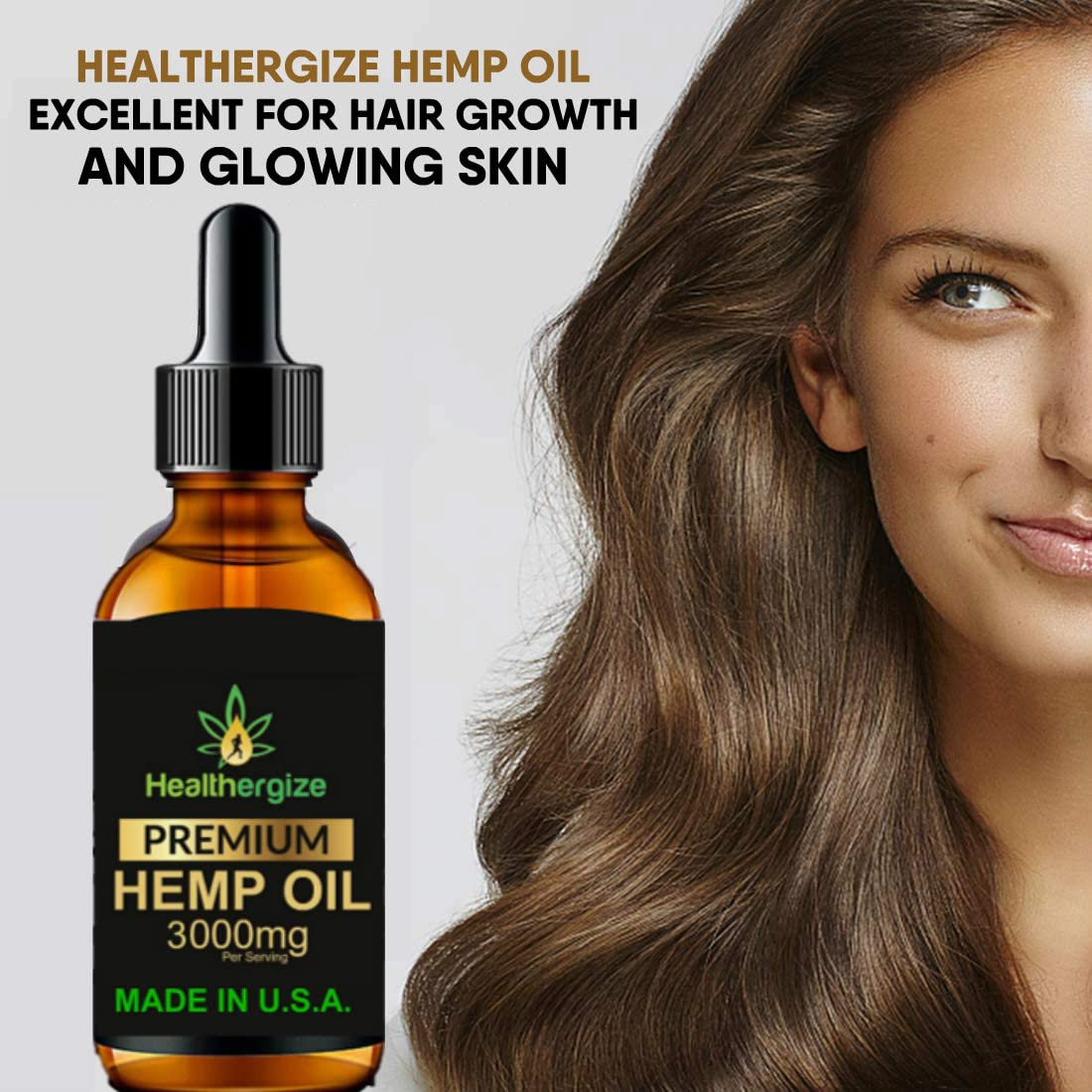 Close-up of hemp oil droplets on a surface