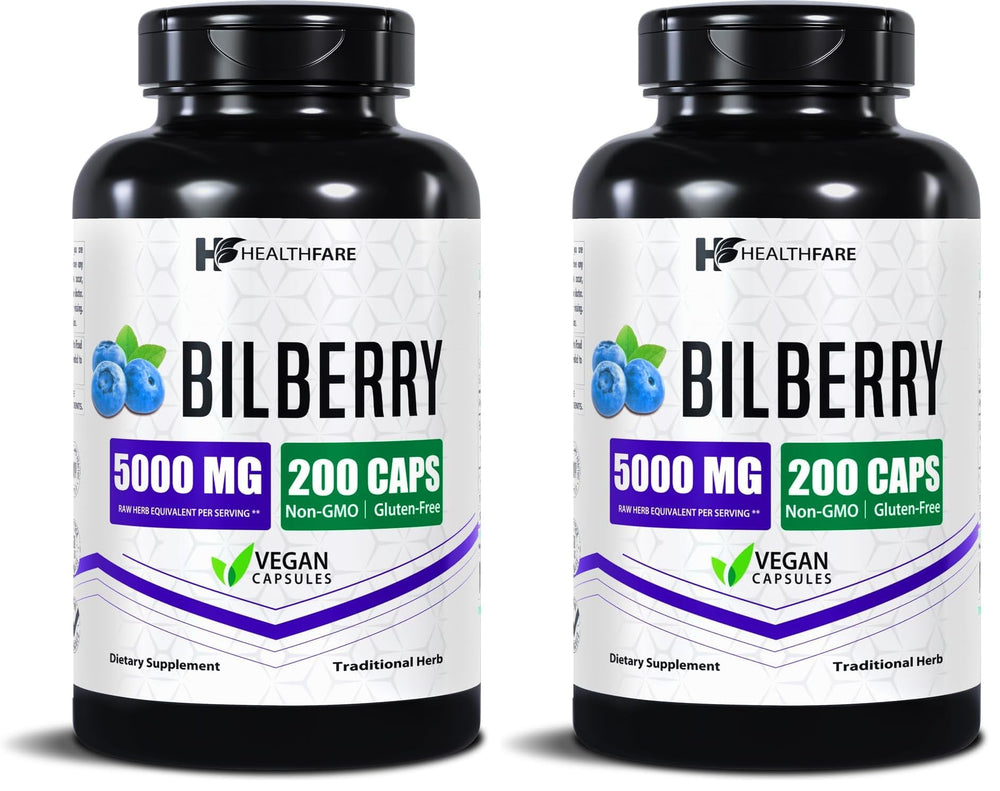 Pack of 2 HealthFare Bilberry Eyes Supplement – front view