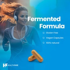 GMP-certified facility symbol on HealthFare packaging