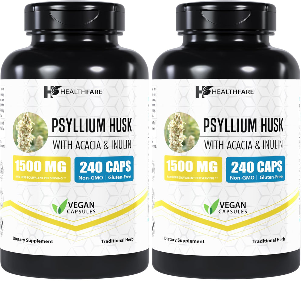 Healthfare Psyllium Husk Capsules – main product image