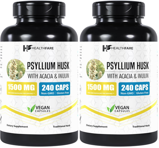 Healthfare Psyllium Husk Capsules – main product image