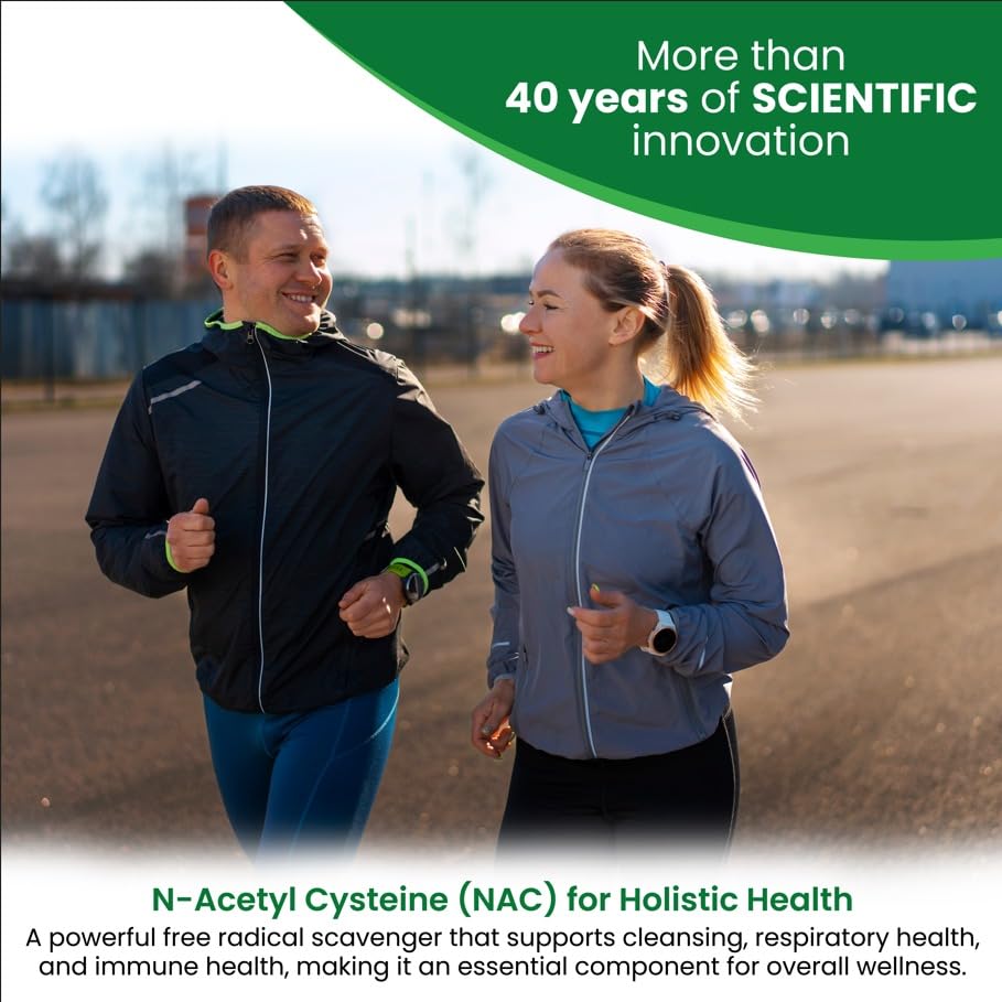 HealthLife NAC 600mg bottle displayed with pills and packaging