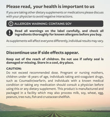Heart health support enzyme supplement packaging