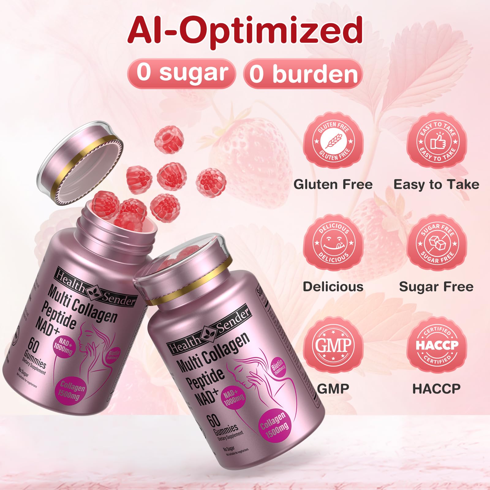 Gummy bottle ready for daily supplement routine