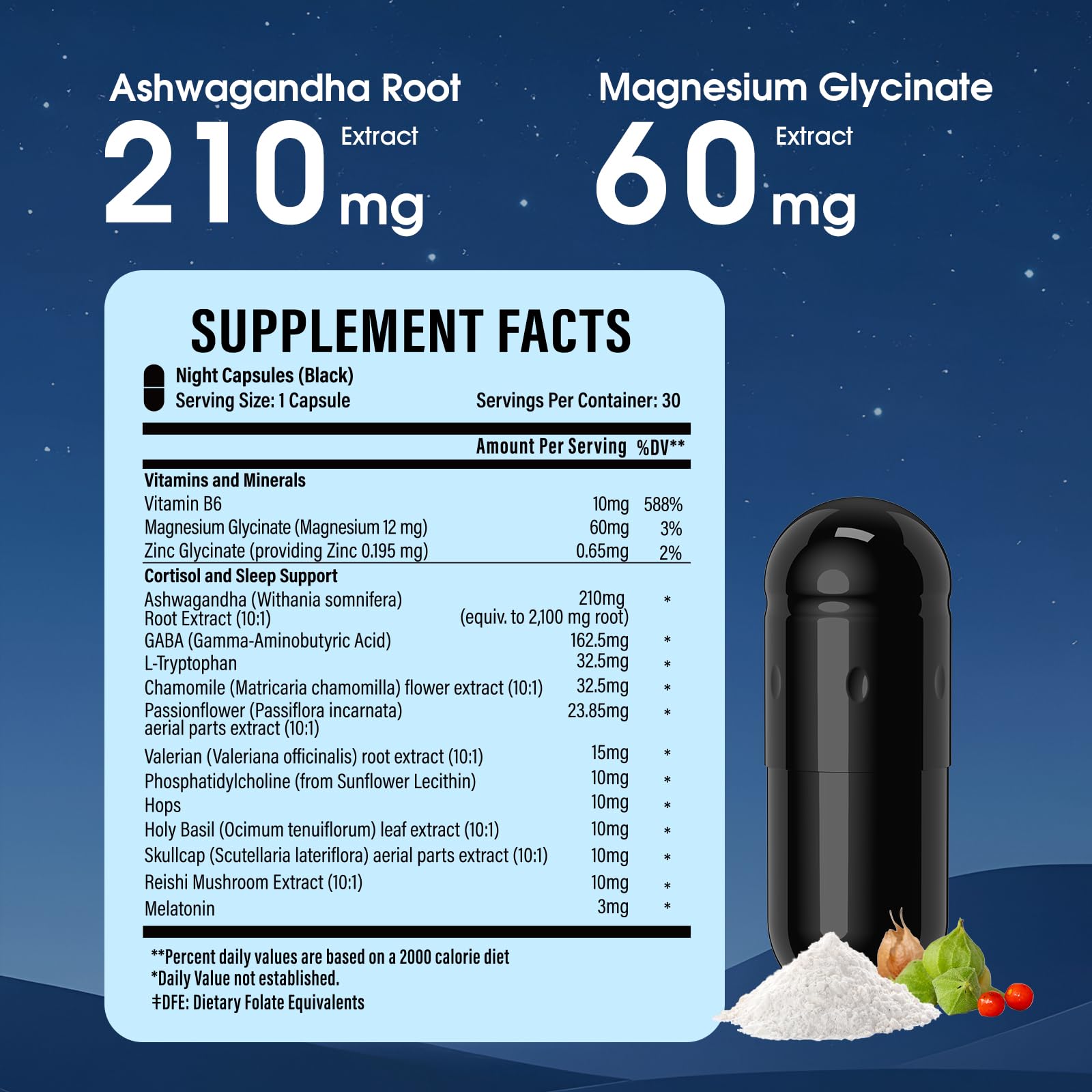 Melatonin sleep-support capsule in HealthSender formula