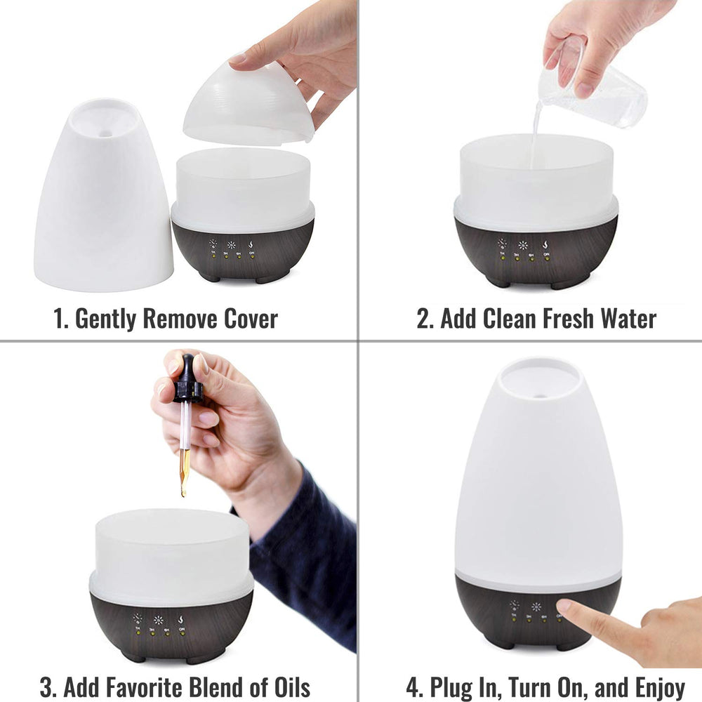LED mood light cycling through seven colors