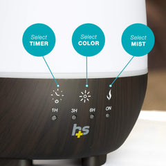 Aromatherapy diffuser used as a humidifier in a living space