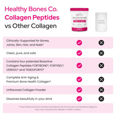 Healthy Bones Co. Fortibone scoop highlighting precise serving for daily collagen intake