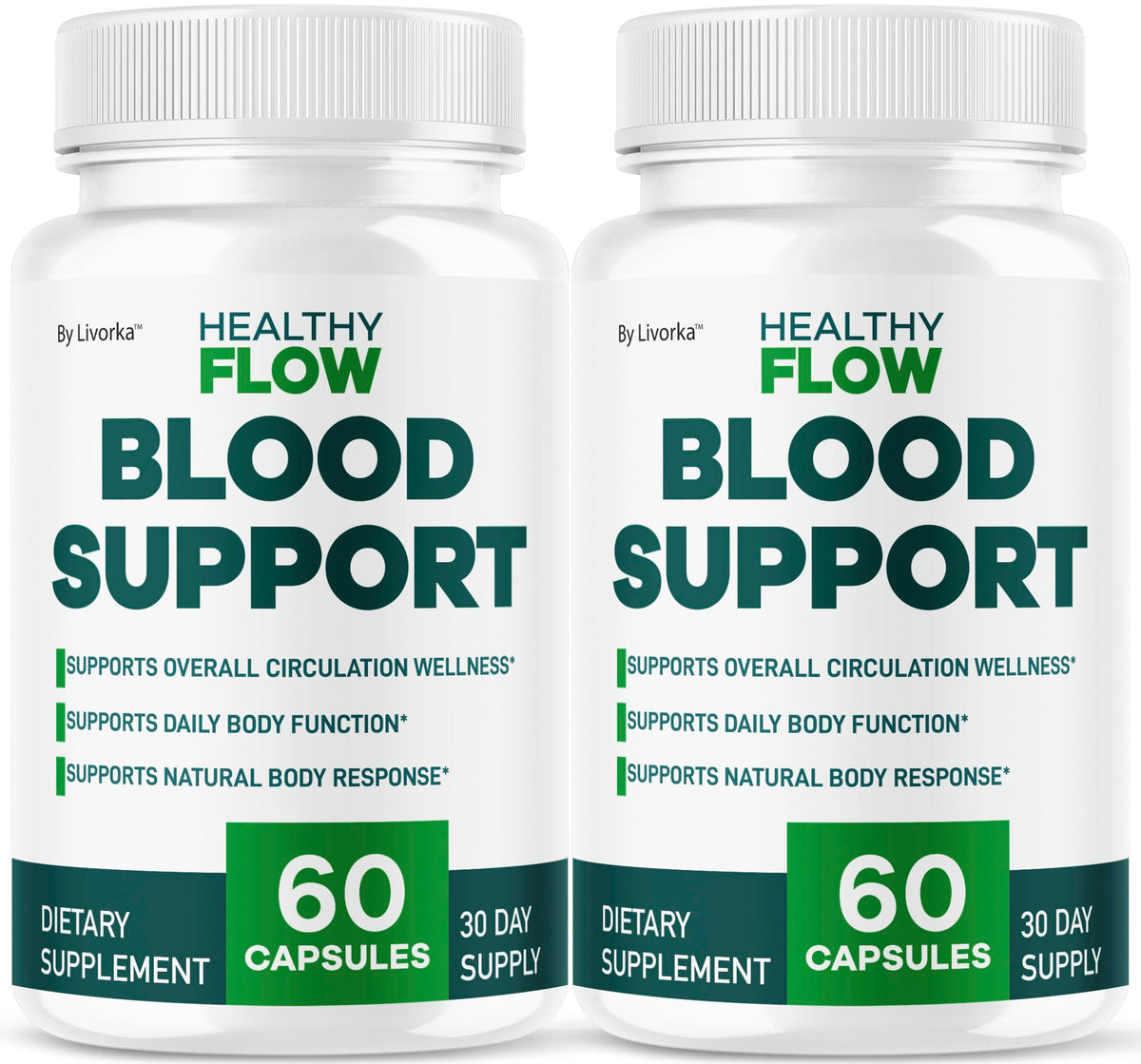 Healthy Flow Blood Support bottle - front view