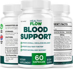 Close-up of Healthy Flow Blood Support capsules