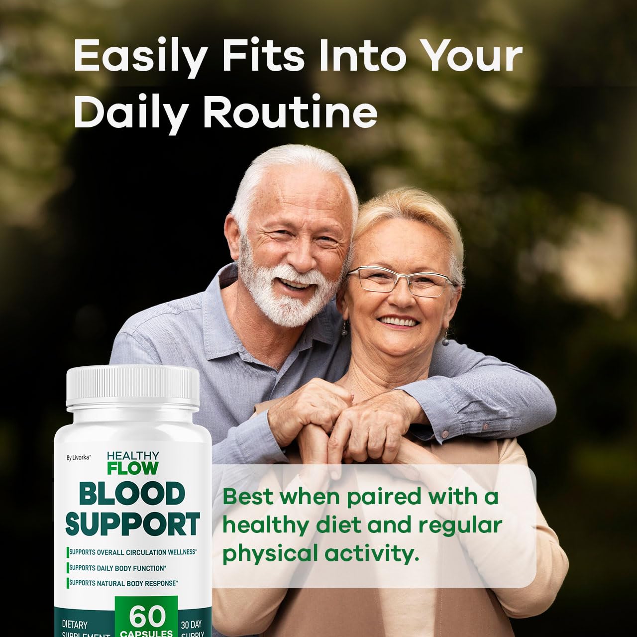 USA-made and GMP-certified badges for Healthy Flow