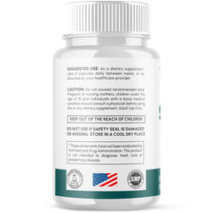 Lifestyle image with a person and a bottle of Healthy Flow Blood Support Capsules