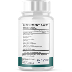 Studio shot of Healthy Flow Blood Support Capsules on a white background