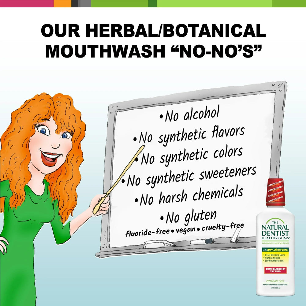 Four-pack box packaging with Healthy Gums branding