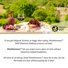 Healthy Gut HistaHarmony safety seal indicating high purity standards.