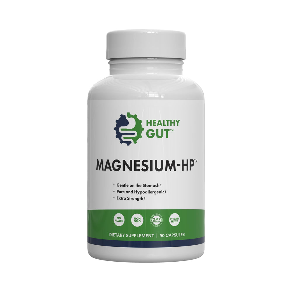 Healthy Gut Magnesium-HP bottle with label