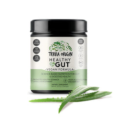 Healthy Gut Vegan Formula bottle with label