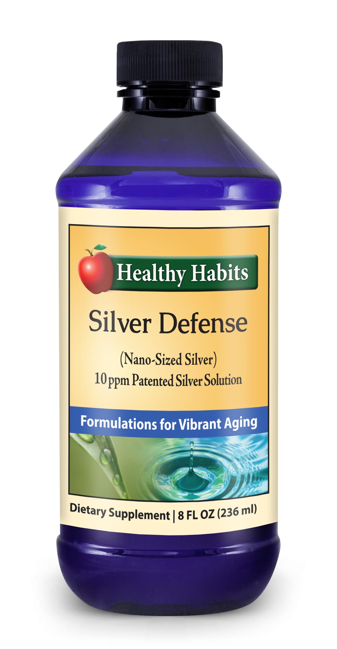 Healthy Habits Silver Defense bottle and packaging